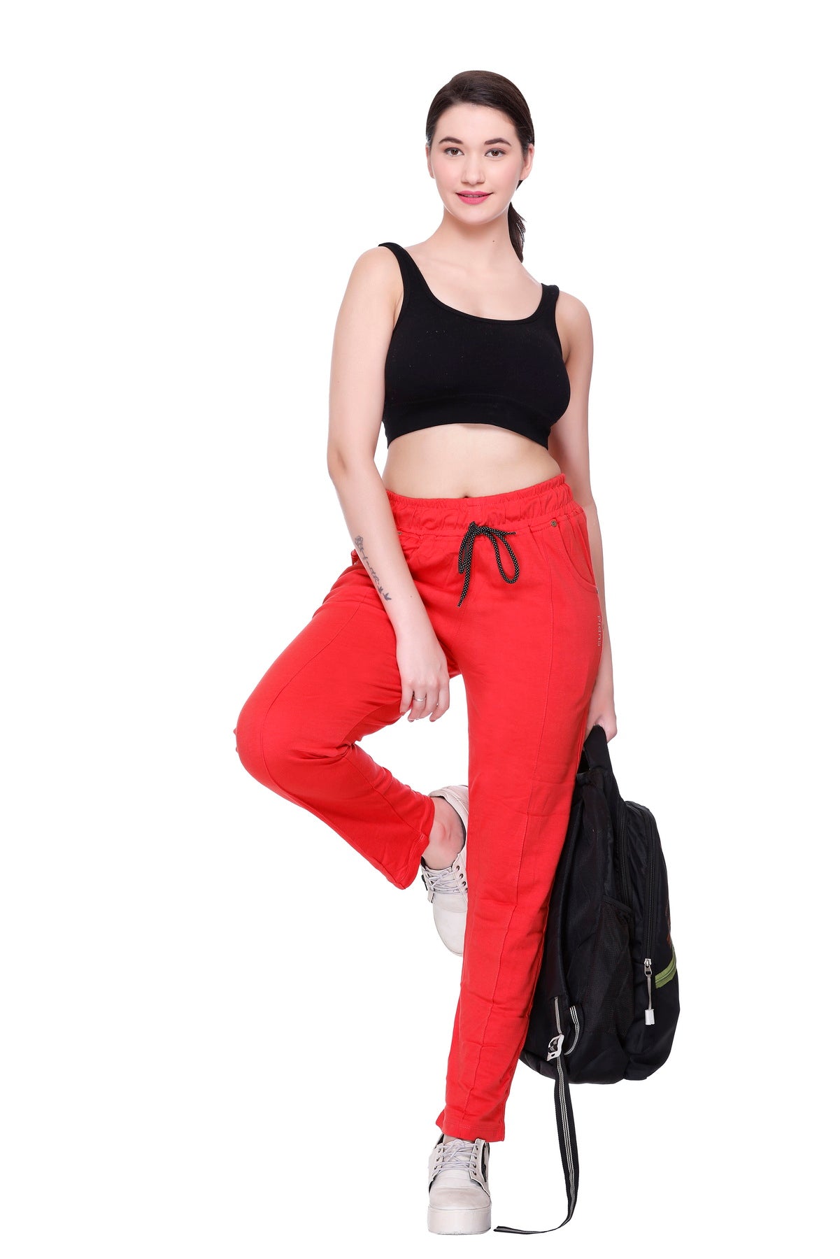 NEVA Women Regular Fit Track pants- Denim Milange – Neva Clothing India